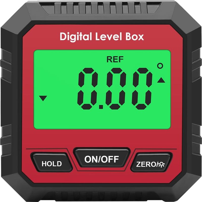 Digitale Winkelmesslehre Magnetischer Winkelmesser Neigungsmesser Wasserwaage Winkeldetektor Winkelwürfel Wasserwaagen-box Mit Magnetischer Basis Und Hintergrundbeleuchtung (batterien Nicht Enthalten)