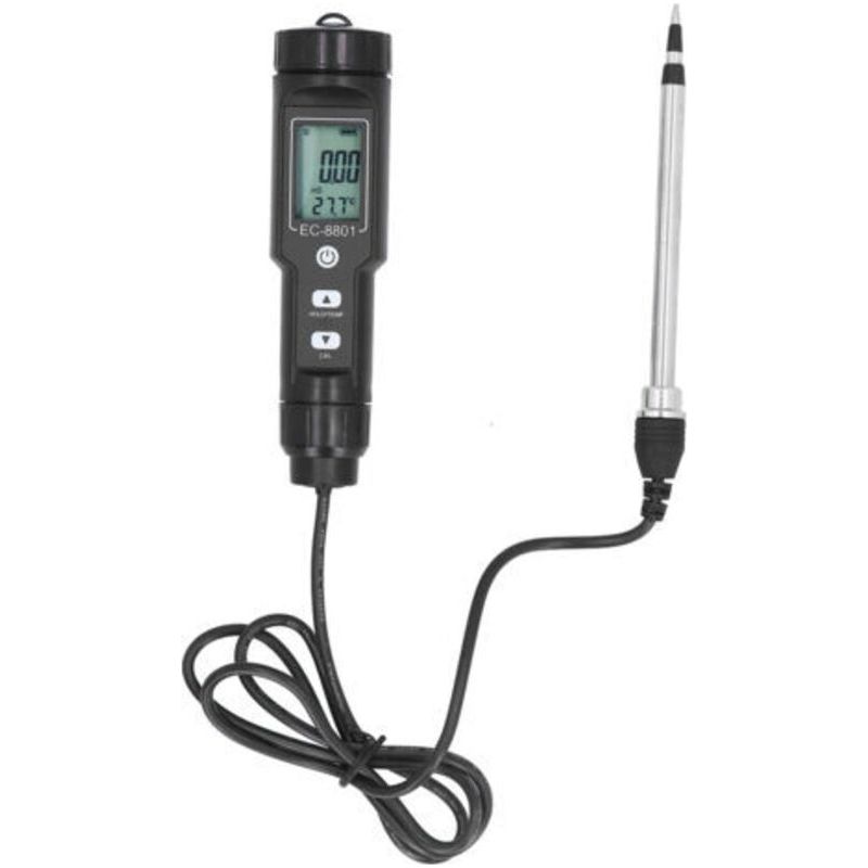 Ec-8801b Bodentester Mit Kabel Für Garten, Leitfähigkeits- Und Salinitätsanalysator, Präzise Bodenmessung, Ideal Für Landwirte