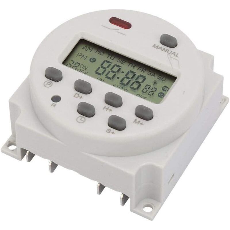 Digitaler Zeitschalter 1s 168 H 5 Va Kleiner Programmierbarer 7-tage-zeitschalter Für Elektronische Steuerung (12 V Dc)