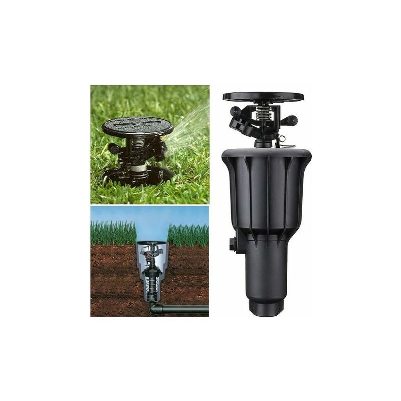 Bewässerung Durch Nebel, Automatischer Rotations-sprinkler, Popup-sprühkopf Für Den Außenbereich, Garten, Rasen, 1/2/3/4 Zoll Mit Integrierter Düse