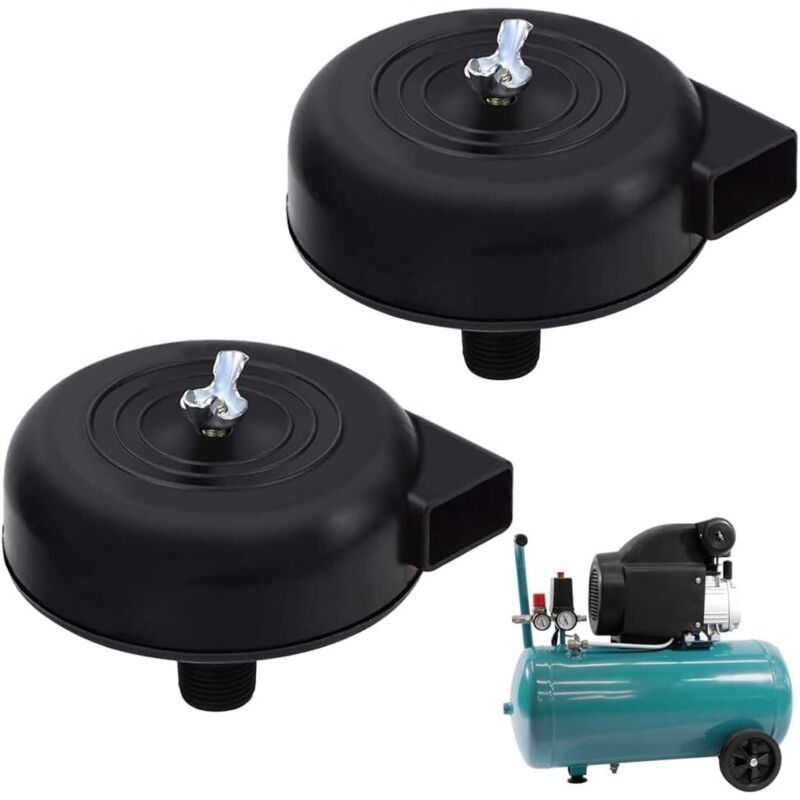 Luftkompressor-schalldämpfer-zubehör, Luftkompressor-geräuschdämpfer 1/2" 20mm Außengewinde, Für Luftkompressor, 2 Stück