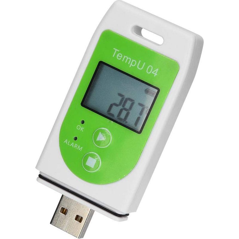 Datenlogger-thermometer, Usb-temperaturlogger, Mehrfach Verwendbar, Mit 32.000 Datenspeicherkapazität, Grün