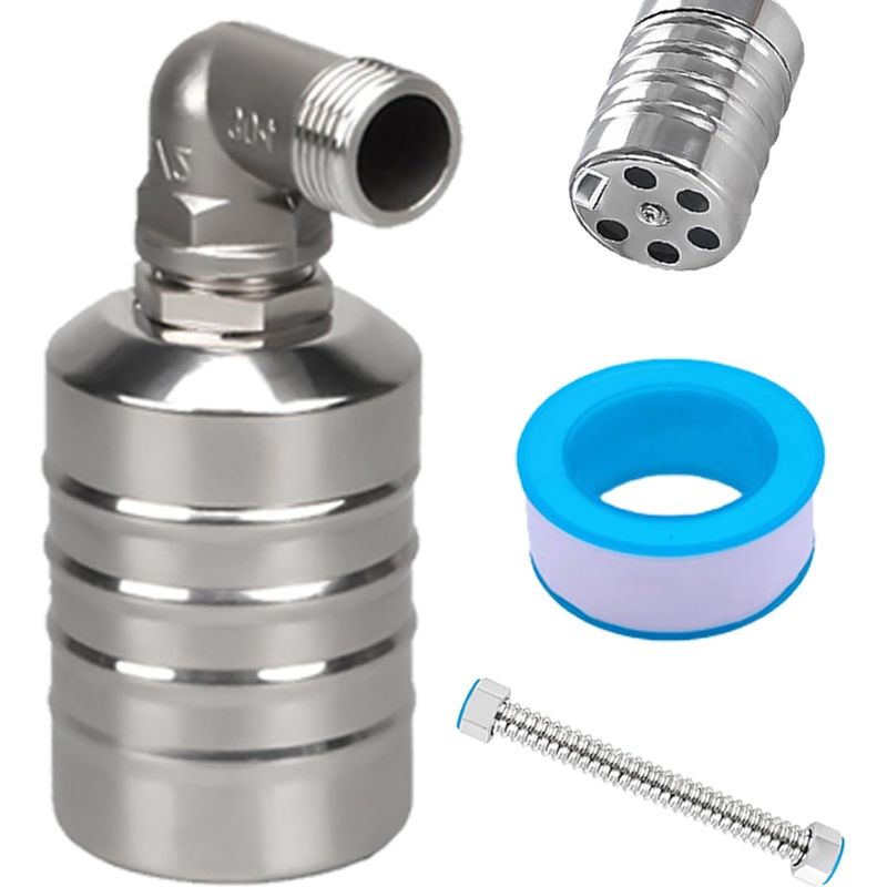 1/2" Schwimmer-ventil Aus Edelstahl 304, Automatisches Wasserniveau-regelventil, Automatische Füll-schwimmerventil Für Wassertanks, Schwimmbäder, Wassertürme