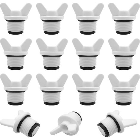 Bouchon Plomberie-15 Stück 1/2" Außengewinde Sechskant-rohrstopfen, Absperrstopfen, Für Waschmaschine, Geschirrspüler, Armaturen, Klempnerarbeiten
