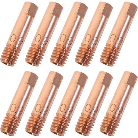 10 Stück Mb15ak Schweißzubehör 0,9 Mm Verschleißteile Kontaktdüse Schweißdüse 0,035" Mig/mag-schweißbrenner Kontaktröhre M6x24mm Zubehör Für Schweißgerät Ak15 Mb15
