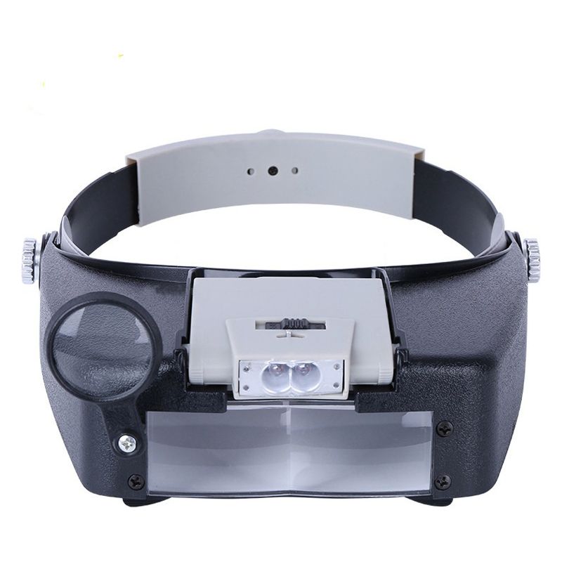 Hands-free Uhrmacher-lupe Mit Licht, Kopfband-lupe Mit Led-beleuchtung, Für Uhrmacher, Juweliere, Lesen