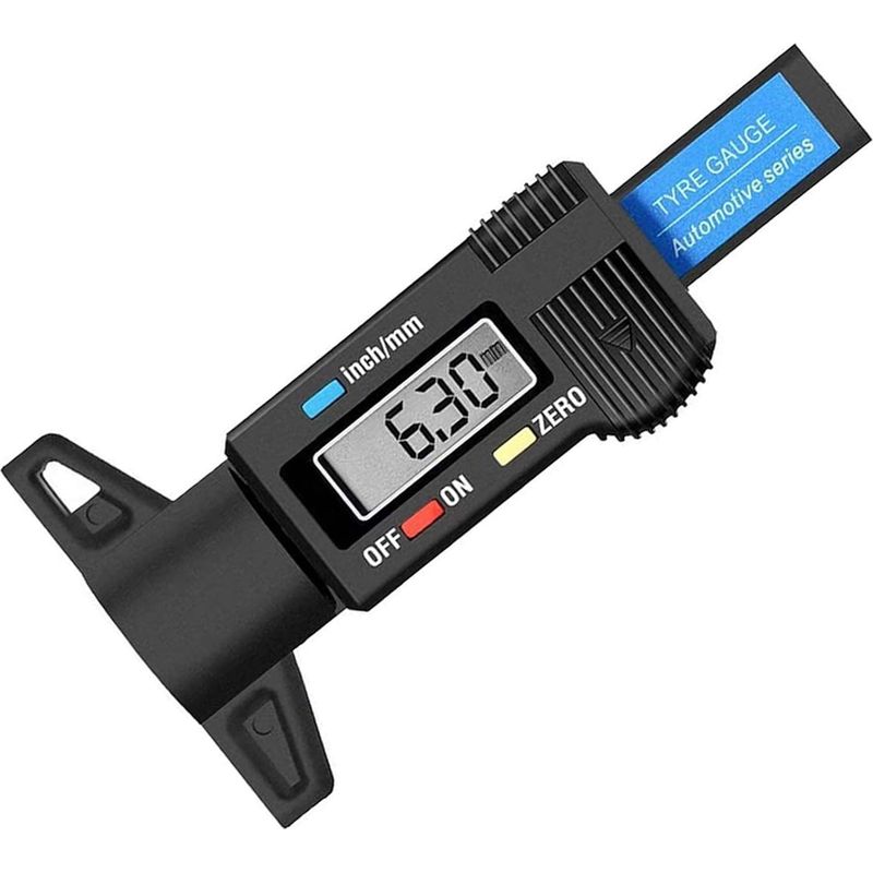 Digitale Reifentiefenlehre, Lcd-reifentiefenmesser 0-25,4 Mm, Digitales Messschieber Für Autos, Motorräder, Vans Und Lastwagen