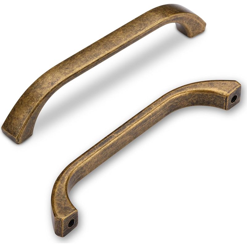 Vintage Möbelgriff 128 Mm, 6 Stück, Aus Antikmessing, Für Küchenschrank, Küchenschublade