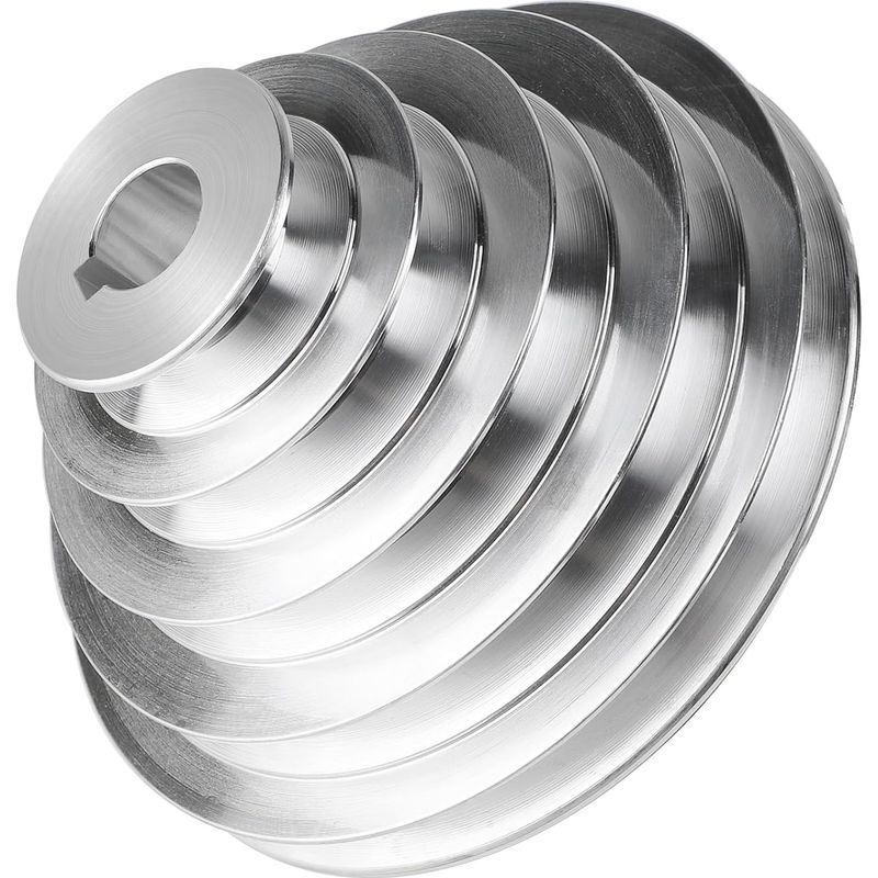 5-stufige Pagoden-riemenscheibe, Bohrungsgröße 20 Mm, Außendurchmesser 54-150 Mm, Aluminium-riemenscheibe Für Keilriemen Vom Typ A, Für Motoren Und Förderbänder, Riemenbreite 12,7 Mm