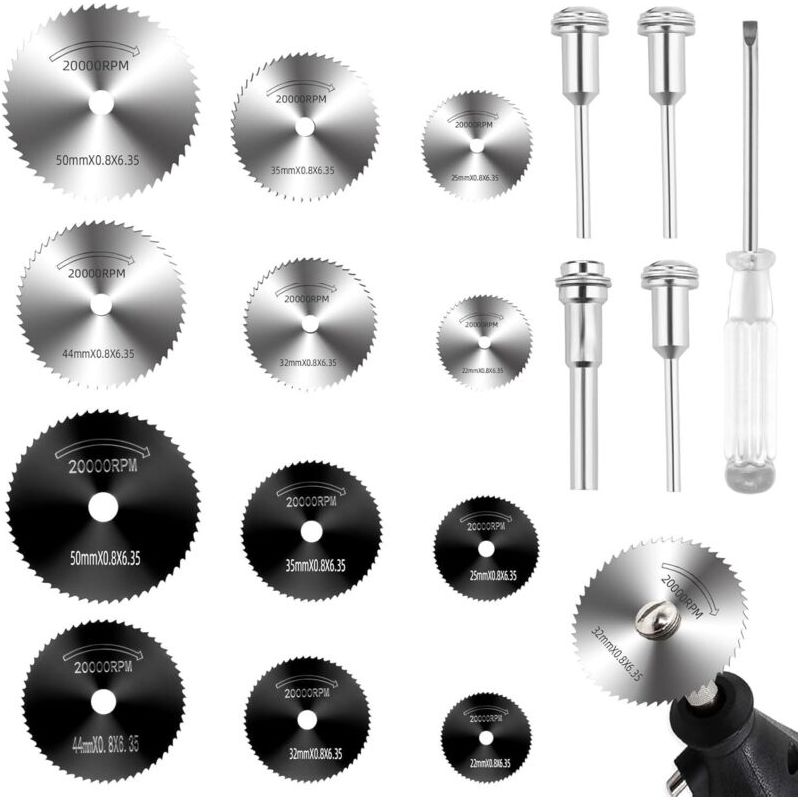 17 Stück Trennscheiben Für Dremel-zubehör, Werkzeuge, Mini-kreissäge, Hss, Multifunktions-rotations-minibohrer Für Dremel, Zum Schneiden Von Metall, Holz, Kunststoff Und Metall