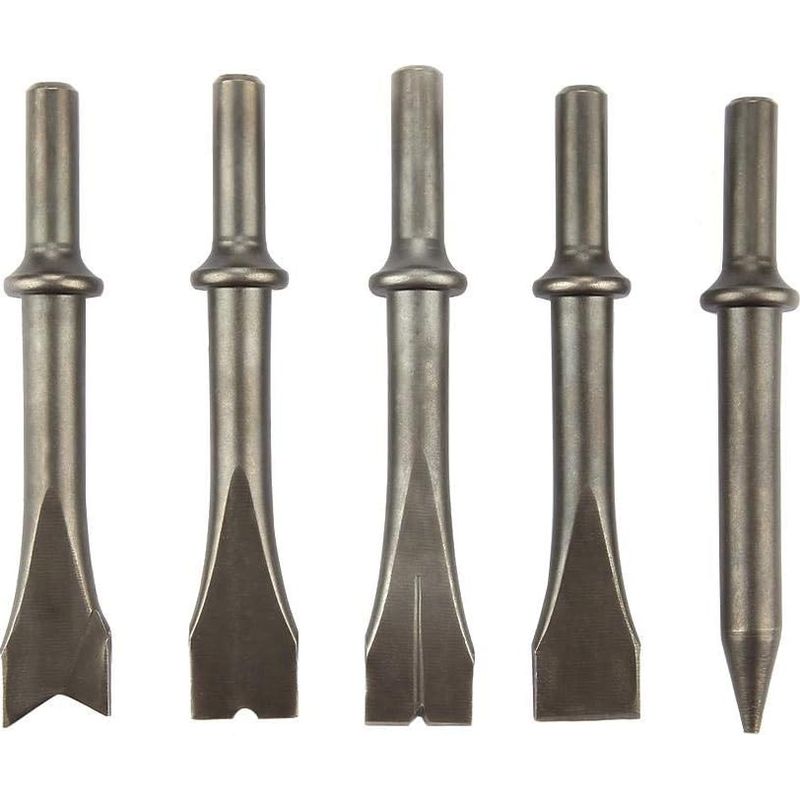 5 Stück Pneumatische Meißelhammer, Pneumatischer Meißel, Drucklufthammer Mit Fester Größe 150/190/250 Für Den Abriss Von Mauerwerk Und Beton