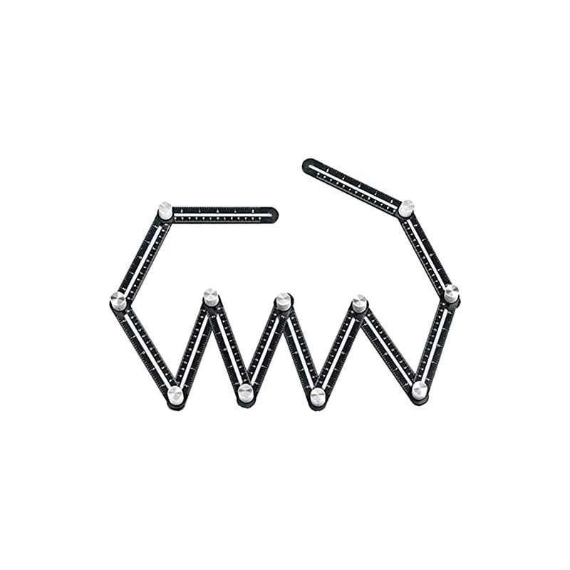 Mehrwinkelmessregel, 12-seitig - Lochfinder Aus Aluminiumlegierung - Universelle Mehrwinkel-messregel - Verstellbarer Winkelmesser Für Den Boden