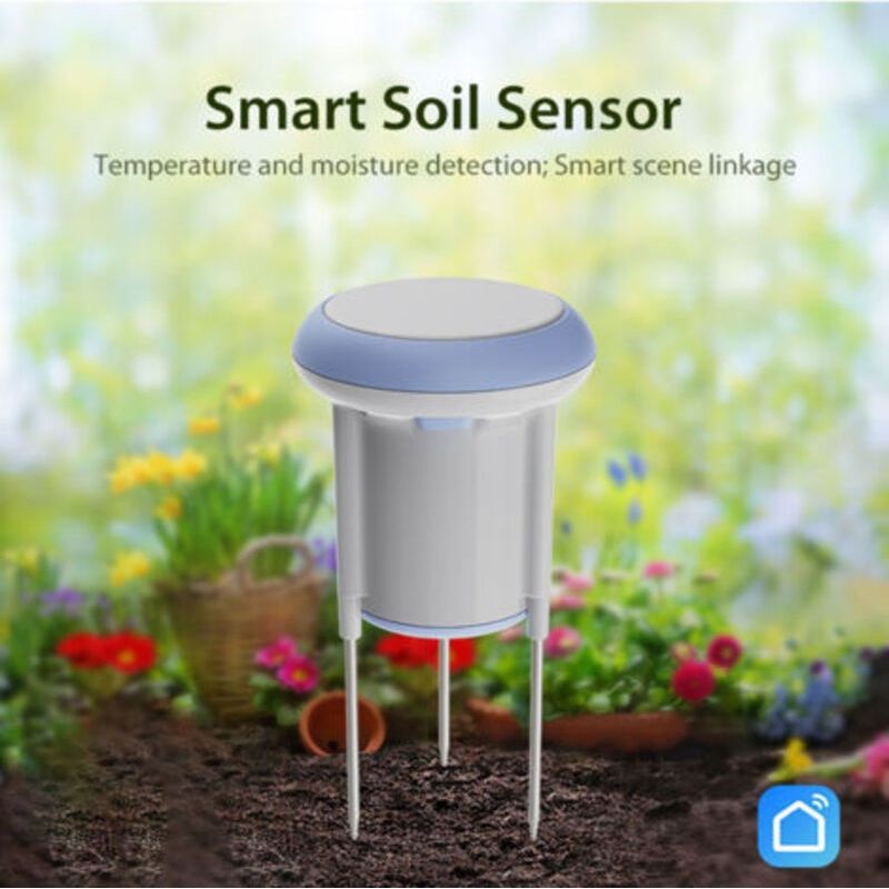 Intelligenter Wifi-fähiger Bodenfeuchtigkeits- Und Temperatursensor Für Den Garten