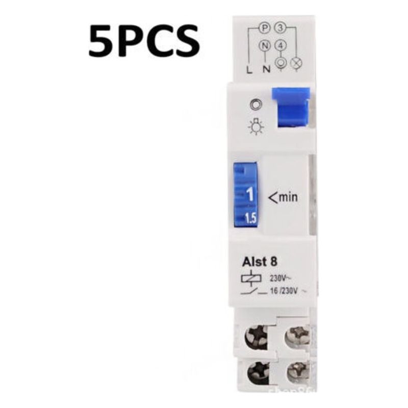 5er-pack Treppenhaus-zeitschalter - Elektromechanisch - 4-adrig - Französische Version