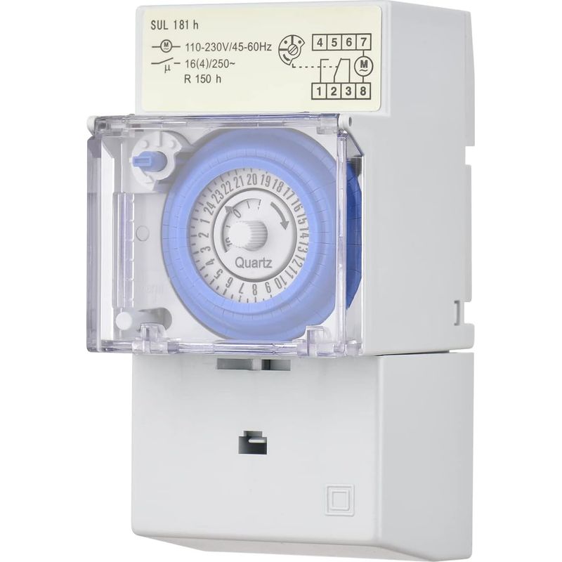 24-stunden-mechanikzeitschaltuhr Ac 110-230 V 30 Minuten Intervall 48-mal Ein/aus Programmierbare Elektrische Zeitschaltuhr Relais-schalter Für Din-schienenmontage