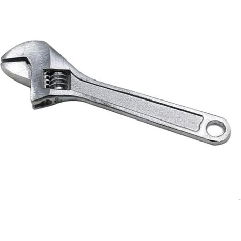 Mini-verstellenschlüssel, 100 Mm, Aus Silberfarbenem Metall, Maulschlüssel, Handwerkzeug
