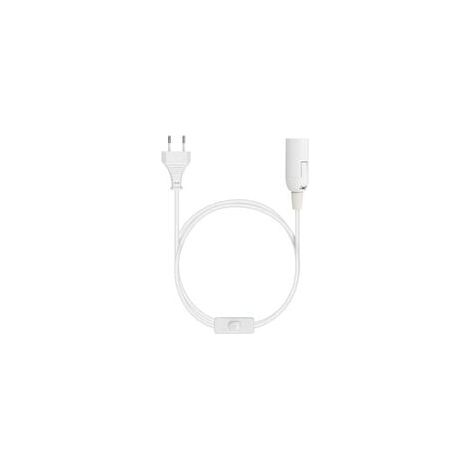 E27-fassung Mit Kabel - Lampenhalter Für Glühbirne Mit Netzkabel, Stecker Und Schalter - 1,8 M Kabel