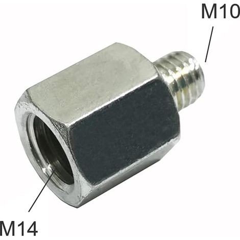 M10 M14 Adapter Winkelschleifer Polierer Gewinde Bohrer Schnittstelle Konverter Verbinder Elektrowerkzeuge Zubehör Pleuelstange, M14 Auf M10, 1 Stück
