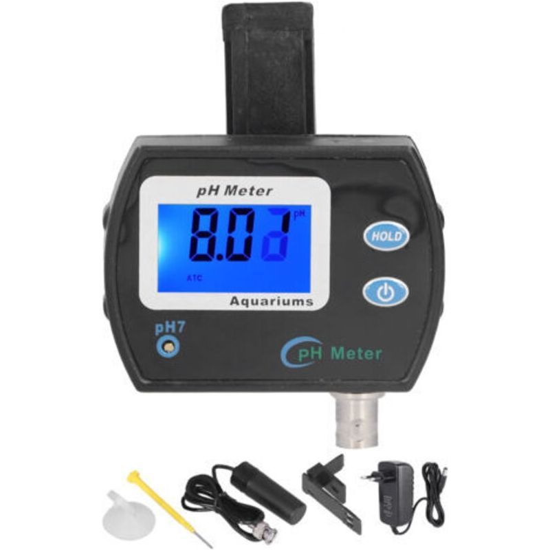 Ph-tester Mit Lichtfunktion Für Aquarien – Kontinuierliche Überwachung 220v – Präzise Und Zuverlässig – Ideal Für Die Aquaristik – Ph-990 Ohne Batterien