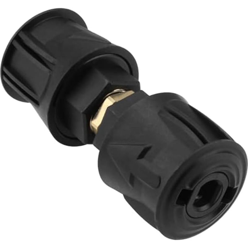 Schnellkupplungsadapter M22 14 Mm Für Hochdruckreiniger - Schlauchverbindungsverlängerung Aus Kunststoff Und Aluminium - Schwarz