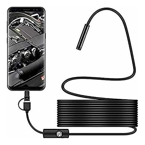 Usb-schlange-inspektionskamera, Wasserdichter Usb-c-endoskop Mit 2,0 Mp Ip67, Typ-c-kamera Mit 8 Einstellbaren Led-lichtern