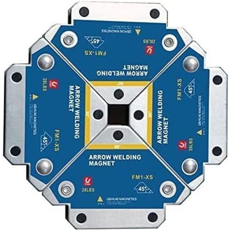 Schweißmagnet Für Winkel, 4 Stück Schweißmagnete Mit 13 Kg Haltekraft, Magnetischer Winkelmesser Und Positionierer Für 45°, 90°, 135°, Multifunktionale Hilfswerkzeuge Zur Positionierung