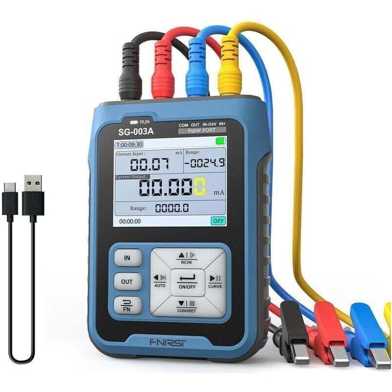 0-10v 4-20ma Signalgenerator – 2,4" Tft-lcd-bildschirm – Programmierbarer Pwm-ausgang – 0,1% Genauigkeit – 3000mah Lithium-batterie - 4-20mah