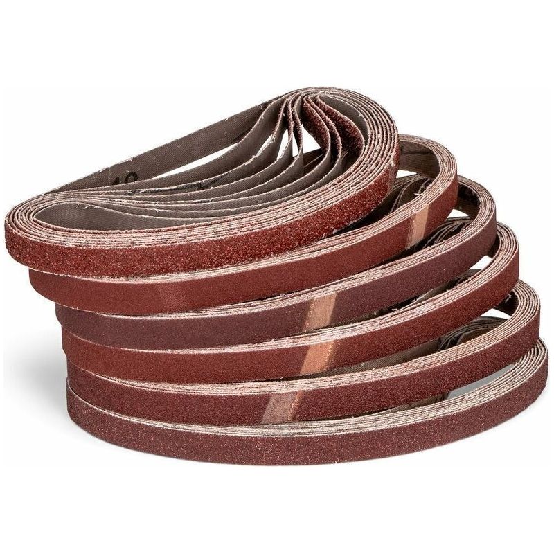 Set Mit 120 Gewebe-schleifbändern - 13 X 457 Mm (p80)