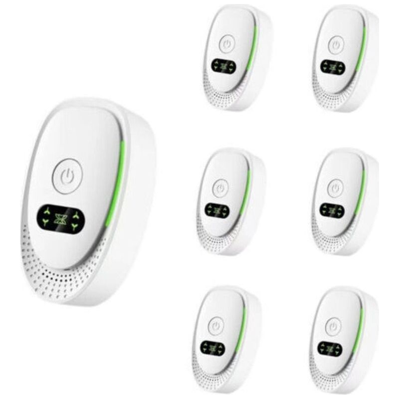 Ultraschall-abwehrmittel (6er-pack) – Anti-mäuse, Ratten, Mücken Und Spinnen. Elektronisches Multifunktions-abwehrmittel Für Ameisen, Kakerlaken Und Fledermäuse. 360° Ultraschall-abwehrmittel