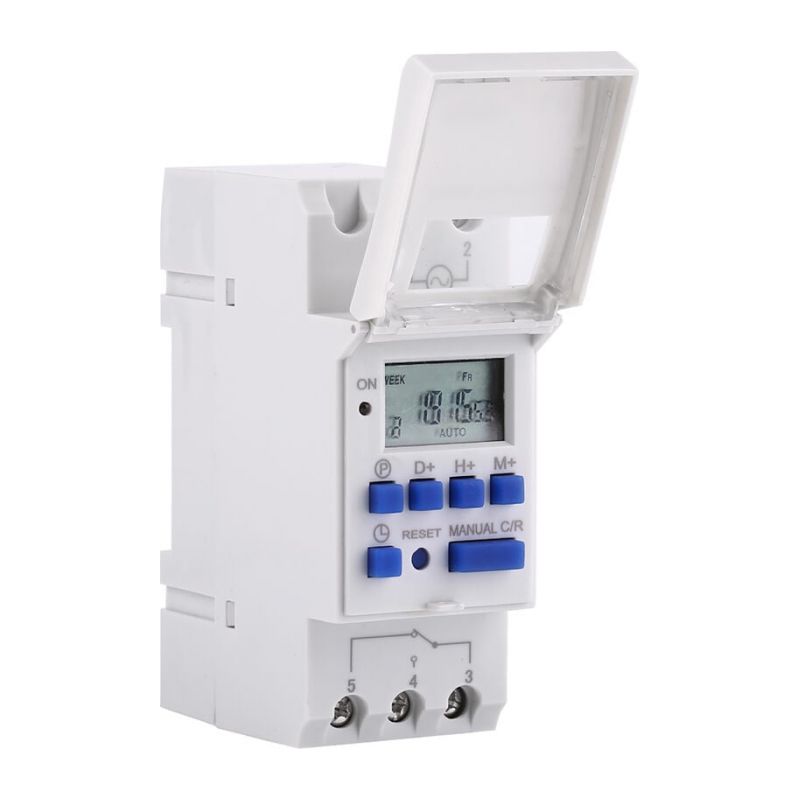 Programmierbarer Wöchentlicher Zeitschalter, Relaisschalter, Mit Lcd-bildschirm, 16 Ein- Und 8 Ausschaltzeiten, Thc15a 12v