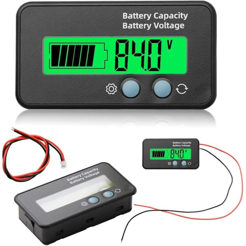 Batteriekapazitätsmesser, Universeller Tester Für Blei-säure- Und Lithium-batterien, Lcd-anzeige, Dc-batteriemessgerät 12v-72v, Grünes Licht