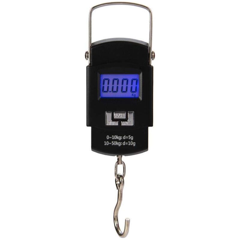 50kg Gepäckwaage, Digitale Tragbare Angelwaage, Federwaage Zum Angeln, Kofferwiegen, Reisen, Haushalt