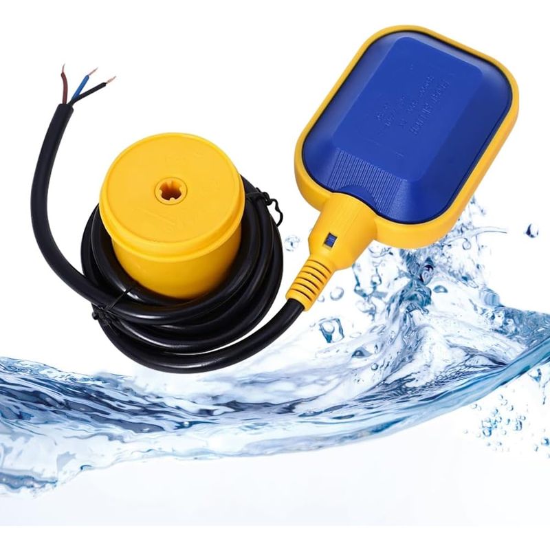 Schwimmerschalter Zur Automatischen Wasserstandskontrolle, Schwimmschalter Mit 3 M Kabel Für Elektropumpe, Wassertank Und Tauchpumpe
