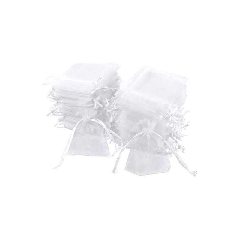 100er Pack Weiße Organza-beutel, 20 X 30 Cm, Geschenkbeutel Aus Organza, Schmuckbeutel, Hochzeitssäckchen, Lavendelbeutel, Hochzeitsgeschenke