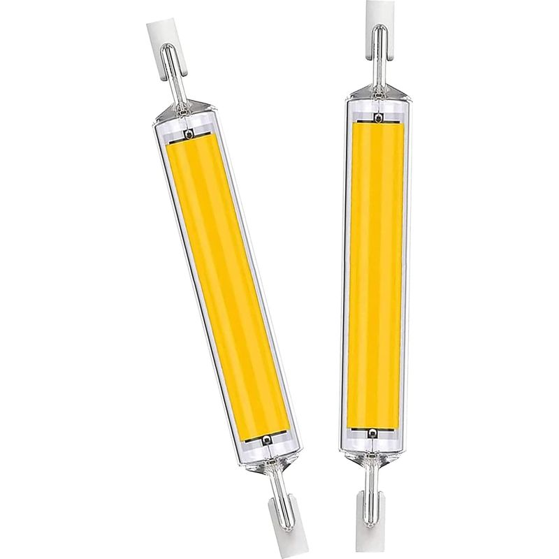 R7s Led-lampen, 118 Mm, 4 Stück, Warmweiß, Doppelseitig, Hohe Helligkeit, 20 W, Entspricht 200 W Halogenlampen.
