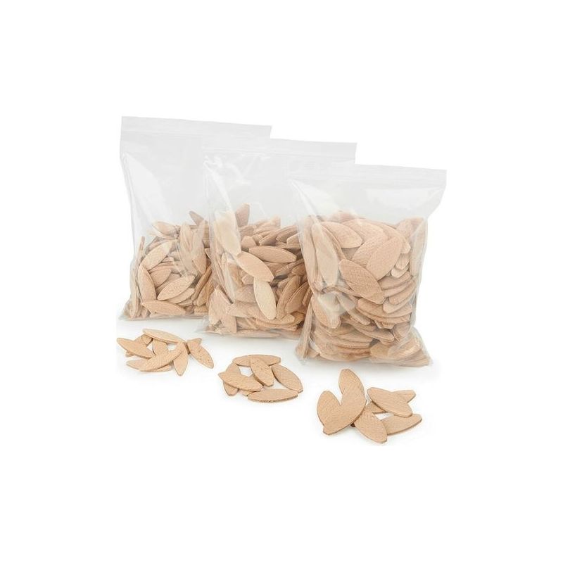 Lamello-verbindungsassortiment Typ Lamello 0, 100 Stück/größe, Holzlamellen Aus Massivem Buchenholz, Ideal Für Holzbearbeitungsfräsen/lamellenfräsen