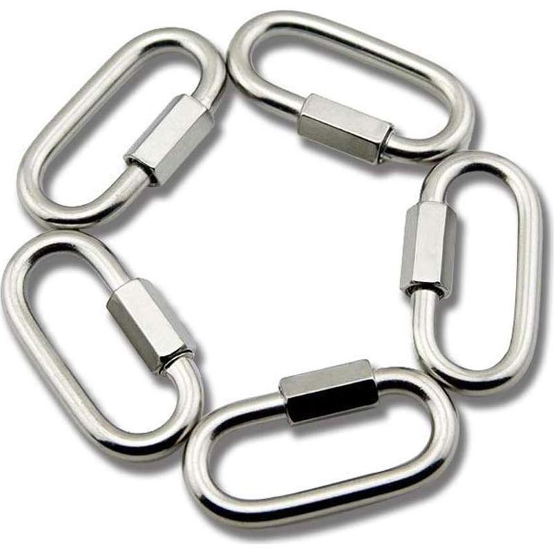 M6 Schnellverbinder Aus Edelstahl, D-form Karabiner, Kettenglieder 5 Stück