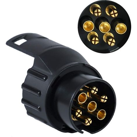 Anhängersteckdosenadapter, 13-polig Auf 7-polig Anhänger-anhängerkupplungssockeladapter Für Anhänger, Lkw, Wohnwagen, Wagon