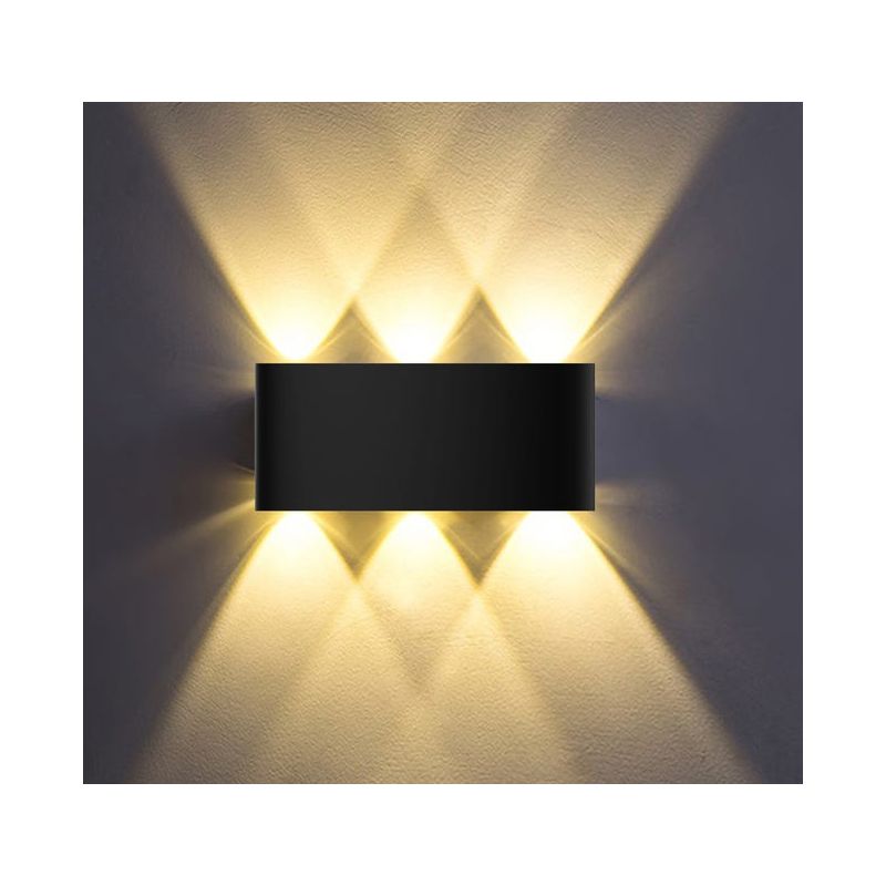 Led-außenleuchte 958 Lumen, Warmweiß, Schwarz