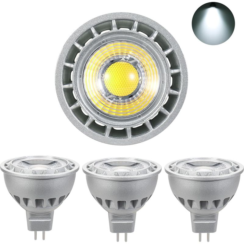 Led-lampen Mr16, Ac/dc 12v, 500lm Kaltweiß 6000k, Led-lampen 5w Als Ersatz Für 50w Halogenlampen, Kein Flackern, Nicht Dimmbar, Abstrahlwinkel 45° Led [energieeffizienzklasse B]