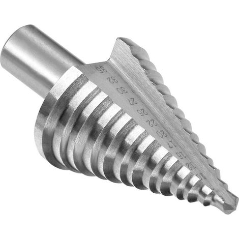 Hss-stufenbohrer, Konischer Fräser Mit Doppelschlitz, 5-35 Mm, 13 Stufen, Runder Schaft, Stufenbohrwerkzeug Zum Bohren Von Löchern In Dünne Aluminiumbleche, Holz Und Kunststoff