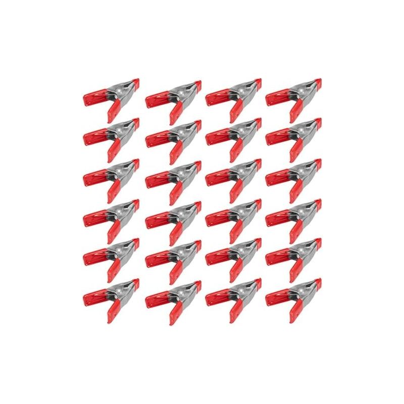 2-zoll-metall-federklemmen Mit Roten Gummispitzen (24er-pack)
