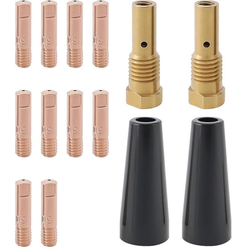 14-teiliges Set Gasloser Düsen Mit 0,9 Mm Flussmittelkern K3493-1 Kompatibel Mit Forney Easy Weld Und Lincoln