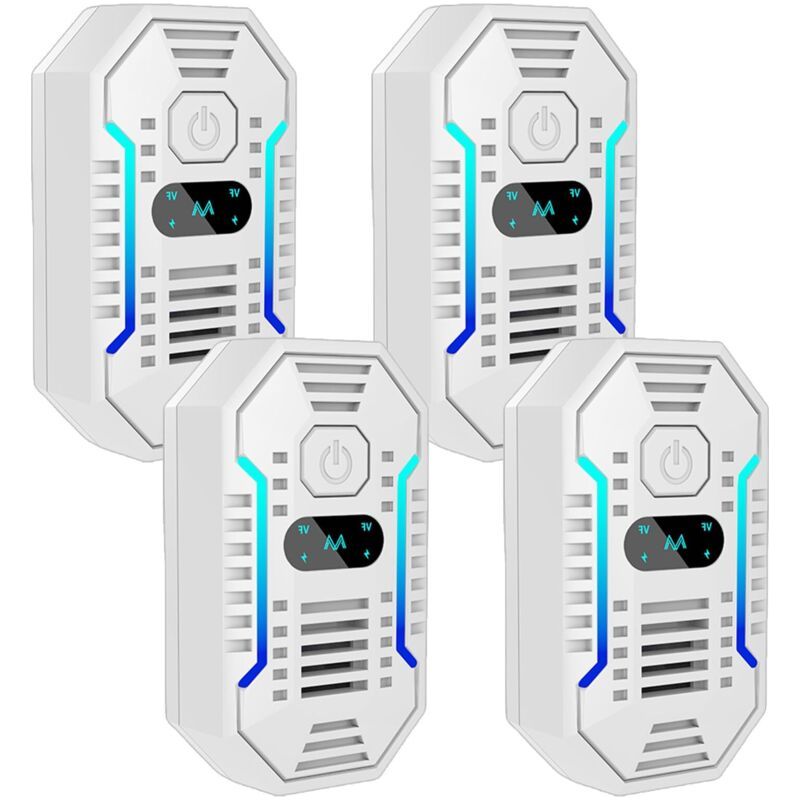Ultraschall-mückenschutz, 4er-pack Ultraschall-mäuse- Und Ratten- Sowie Insektenabwehr, Elektronisches Ultraschall-abwehrmittel Gegen Mäuse, Ratten, Ameisen, Spinnen Und Mücken