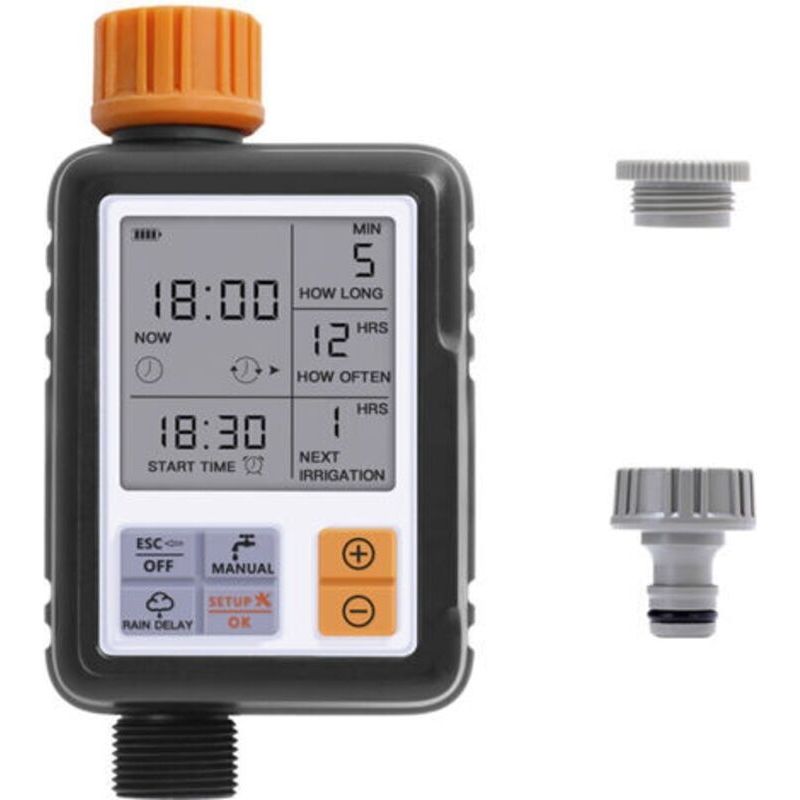 Automatischer Bewässerungsprogrammierer, Tropfbewässerungs-timer, Wasserdicht Und Für Den Außenbereich Geeignet, Mehrere Modi, 3" Lcd-bildschirm, Bewässerungssystem Für Garten, Bauernhof, Rasen Und Bl