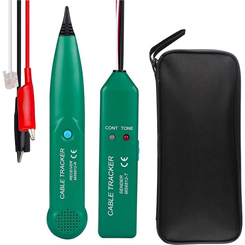 Kabeltester, Elektrischer Kabeldetektor, Ms6812 Telefonkabeltester, Professioneller Kabel- Und Telefonsucher, Zur Leitungssuche