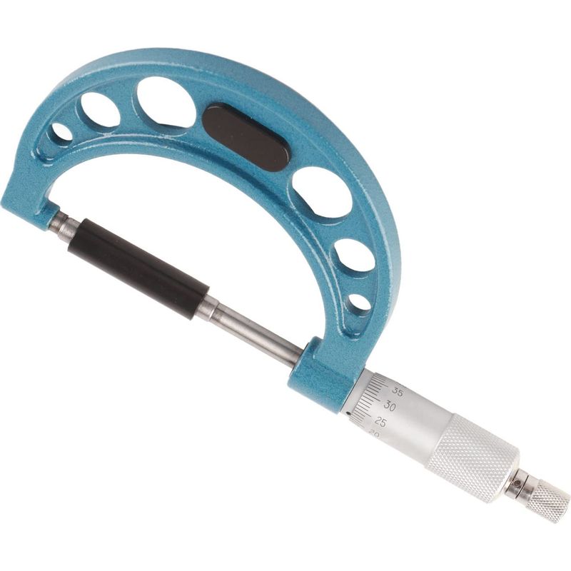 Edelstahl-außenmikrometer, Hochpräzises Außendickenmessgerät Mit Schlüssel, 0,01 Mm, Externes Mikrometer-werkzeug Für Präzise Messungen (50-75 Mm)
