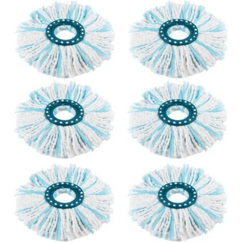 12er-pack Ersatzköpfe Für Leifheit Clean Twist Disc Mop/clean Twist Disc Mop Ergo, Mikrofasermopp Für Alle Böden, Doppelfasriger Mopp Mit Hoher Saugfähigkeit