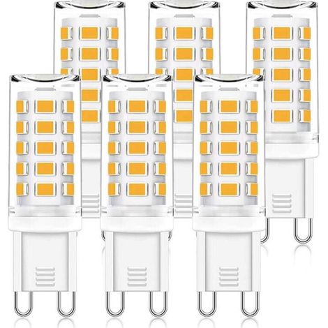 Led-g9-glühbirnen, 5 W Entspricht Einer 50-w-halogenlampe, 15,5 Mm X 51 Mm, Warmweiß 3.000 K, 500 Lm, Nicht Dimmbar, Flimmerfrei, Ac/dc 220-240 V, 6er-pack