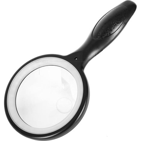 Loupe, Lesehilfe, Led-lupe Mit Beleuchtung - Englische Lupe - Riesenlesehilfe, Usb-aufladbare Lesehilfe Für Senioren
